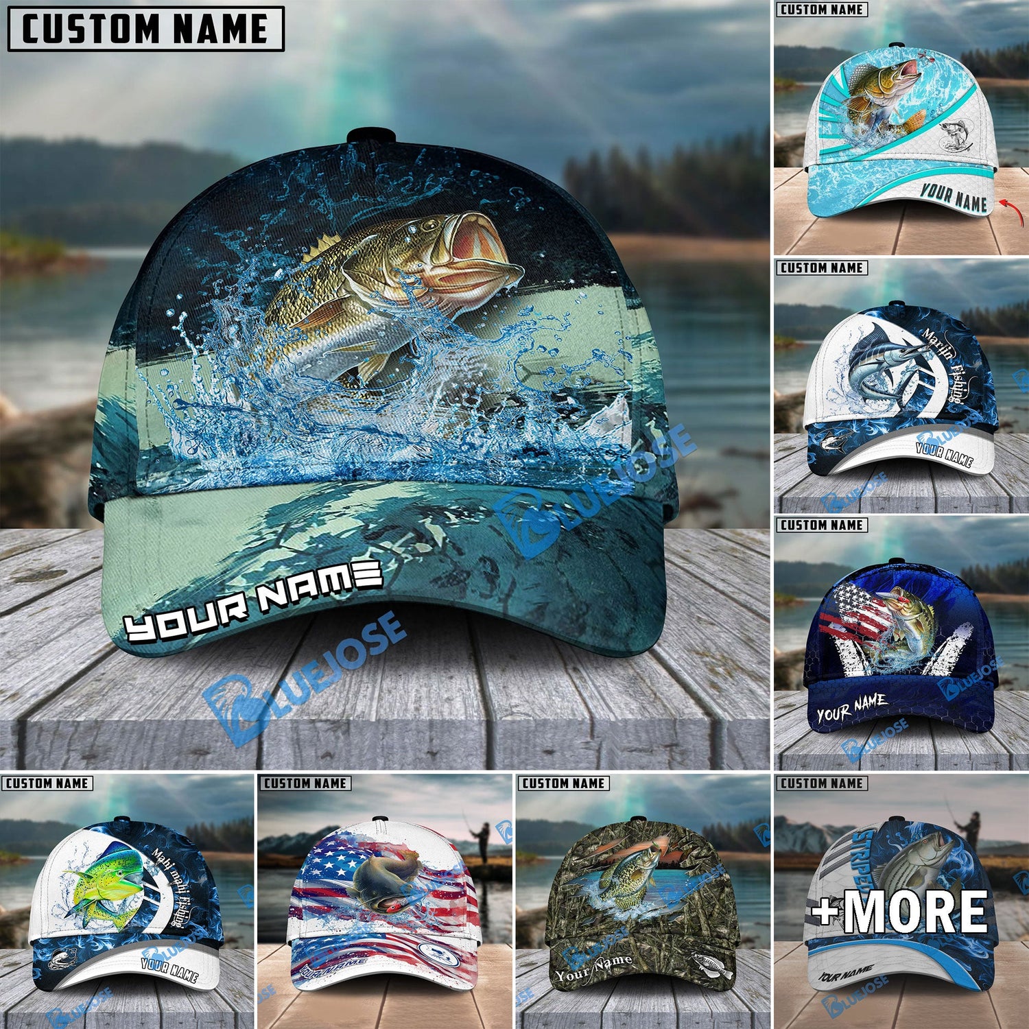 BlueJose Fishing Caps