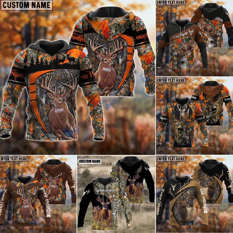 Bluejose Customized Name Hunting Hoodie