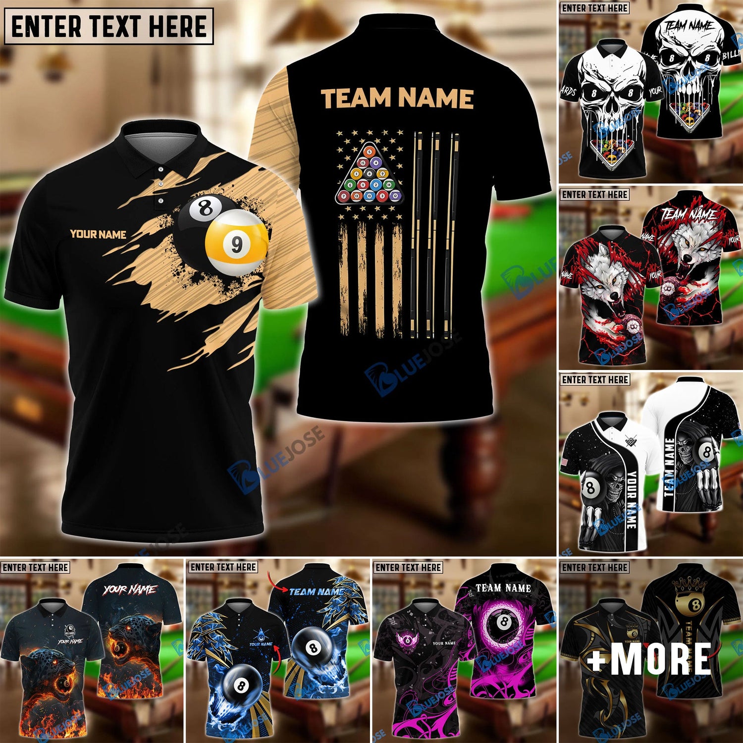 Billiards Shirts For You & Your Team