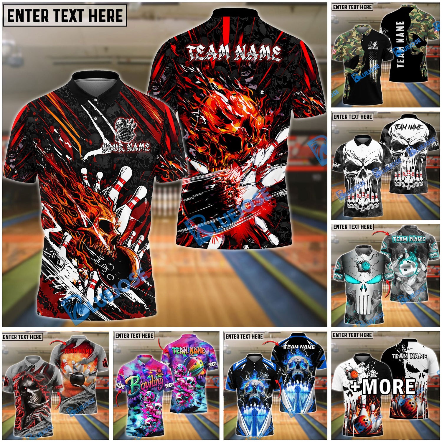 BlueJose Skull Bowling Collection