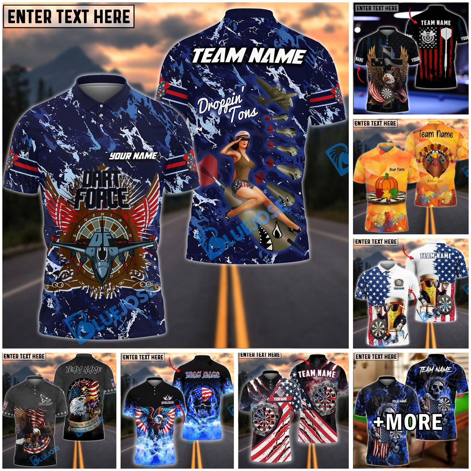 BlueJose Darts Flag Collection