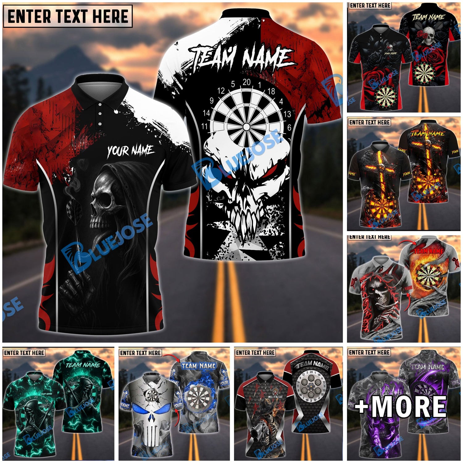 BlueJose Darts Skull Collection