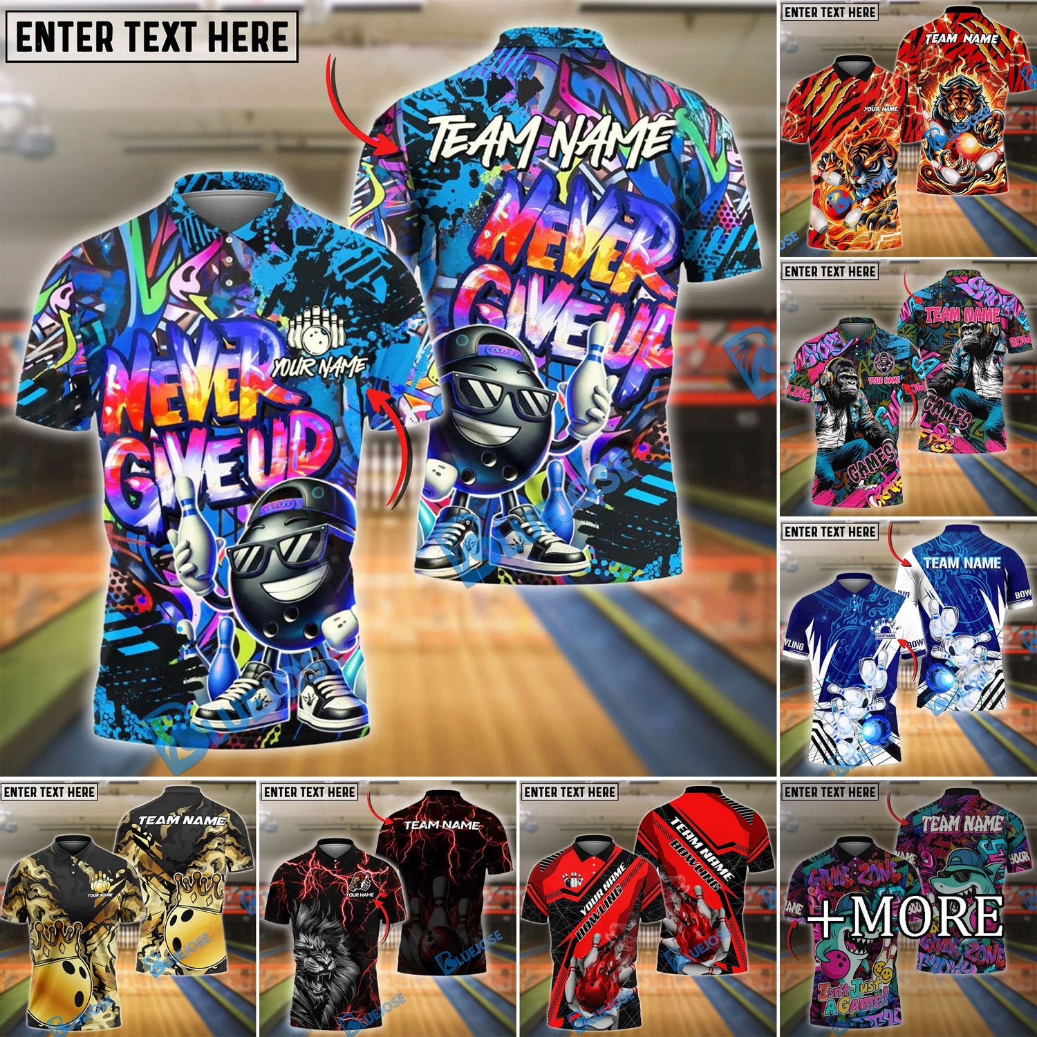 BlueJose Bowling Shirts