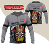 BlueJose Darts King Personalized Name, Team Name Zipper Hoodie Hoodie