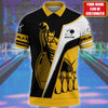 BlueJose Bowling Player Multicolor Customized Name 3D Polo Shirt