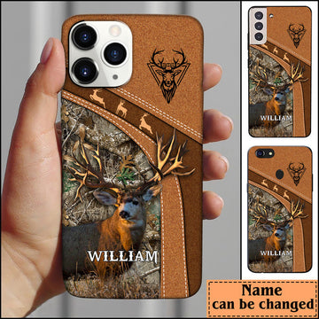 BlueJose Leather Pattern Personalized Phone Case