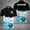 BlueJose Bowling And Pins Heartbeat Customized Name 3D Shirt (4 Colors)