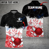 BlueJose Bowling And Pins Heartbeat Customized Name 3D Shirt (4 Colors)