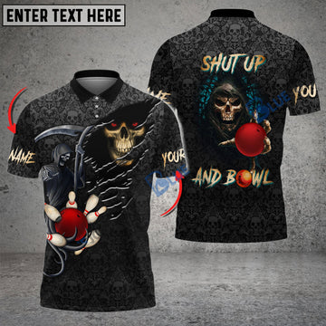 BlueJose Bowling Reaper Customized Name, Team Name 3D Shirt