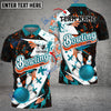 BlueJose Bowling And Pins Graffiti Live Art Pattern Customized Name 3D Shirt (4 Colors)