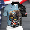 BlueJose Premium U.S Air Force Polo All Over Printed
