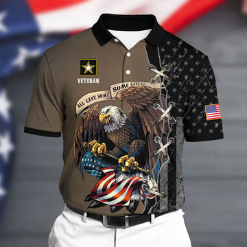 BlueJose Premium U.S Army Polo All Over Printed
