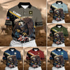 BlueJose Premium Power American Veteran Power Polo Shirt