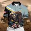 BlueJose Premium Power American Veteran Power Polo Shirt
