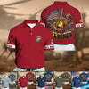 BlueJose Premium Multiple US Military Services Veteran Polo Shirt