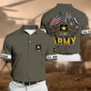 BlueJose Premium Multiple US Military Services Veteran Polo Shirt