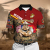 BlueJose Unique U.S Multiple Service Veteran Polo Shirt
