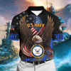 BlueJose Premium U.S Multiple Service Veteran Polo Shirt