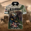 BlueJose Premium U.S Multiple Service Veteran Polo Shirt