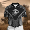 BlueJose Premium U.S Multiple Service Veteran Polo Shirt