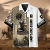 BlueJose Premium U.S Multiple Service Veteran Polo Shirt