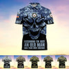 BlueJose Assuming I'm Just An Old Man Was Your First Mistake US Veteran MultiService Polo Shirt