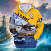 BlueJose Unique U.S. Navy Veteran Zip Hoodie