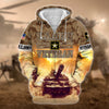 BlueJose Premium U.S. Army Veteran Zip Hoodie