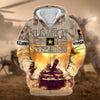 BlueJose Premium U.S. Army Veteran Zip Hoodie