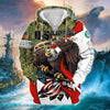 BlueJose Premium U.S Multiple Service Veteran Zip Hoodie