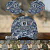 BlueJose Unique Personalised U.S Multiple Service Veteran 3D Cap PVC030303