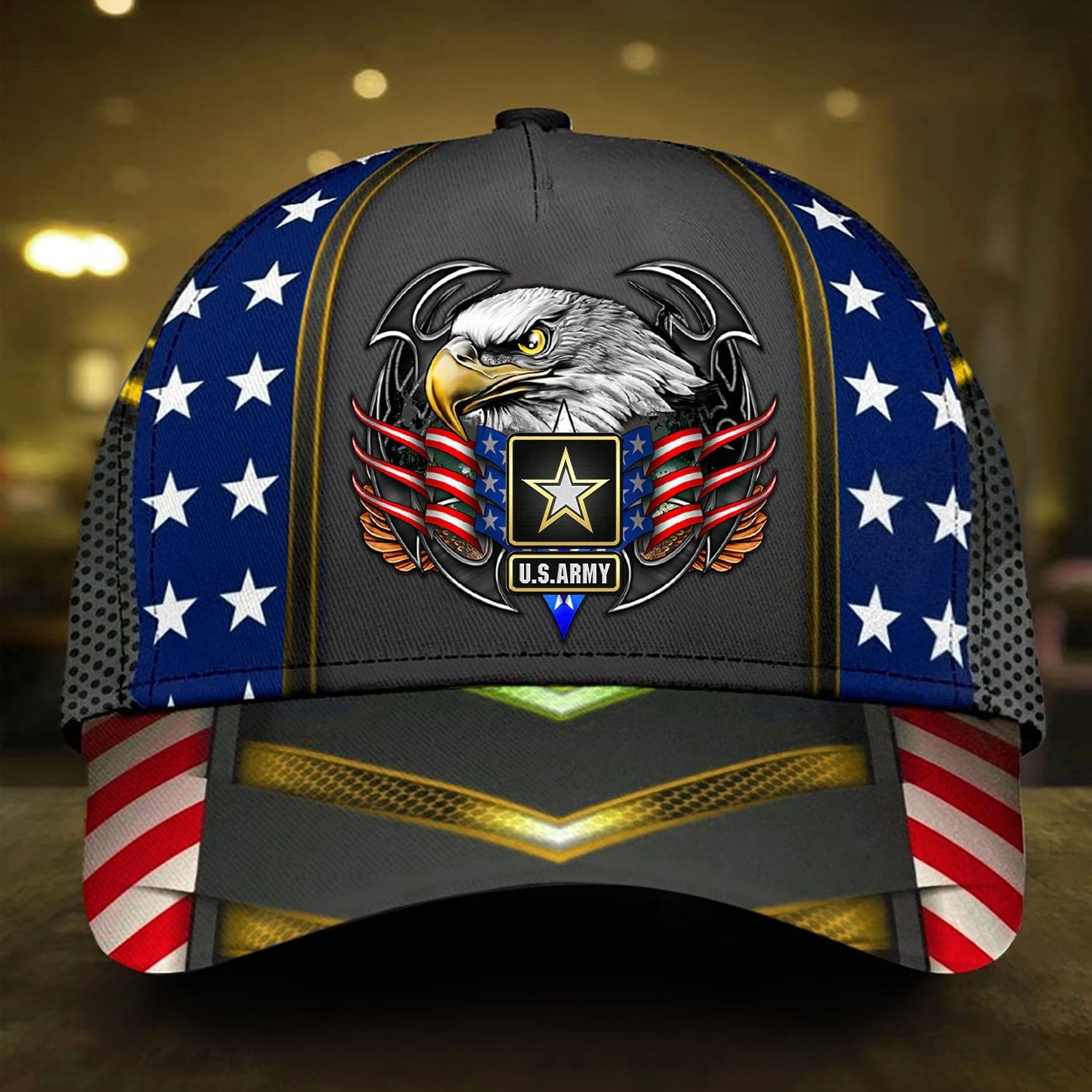 BlueJose Premium U.S Multiple Service Veteran 3D Cap PVC080304