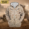 BlueJose Premium Personalised US Veteran Zip Hoodie Fleece