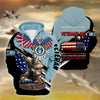 BlueJose Premium Memorial Day Is For Them US Veteran Zip Hoodie