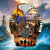 BlueJose Premium Honoring All Who Served US Veteran Zip Hoodie