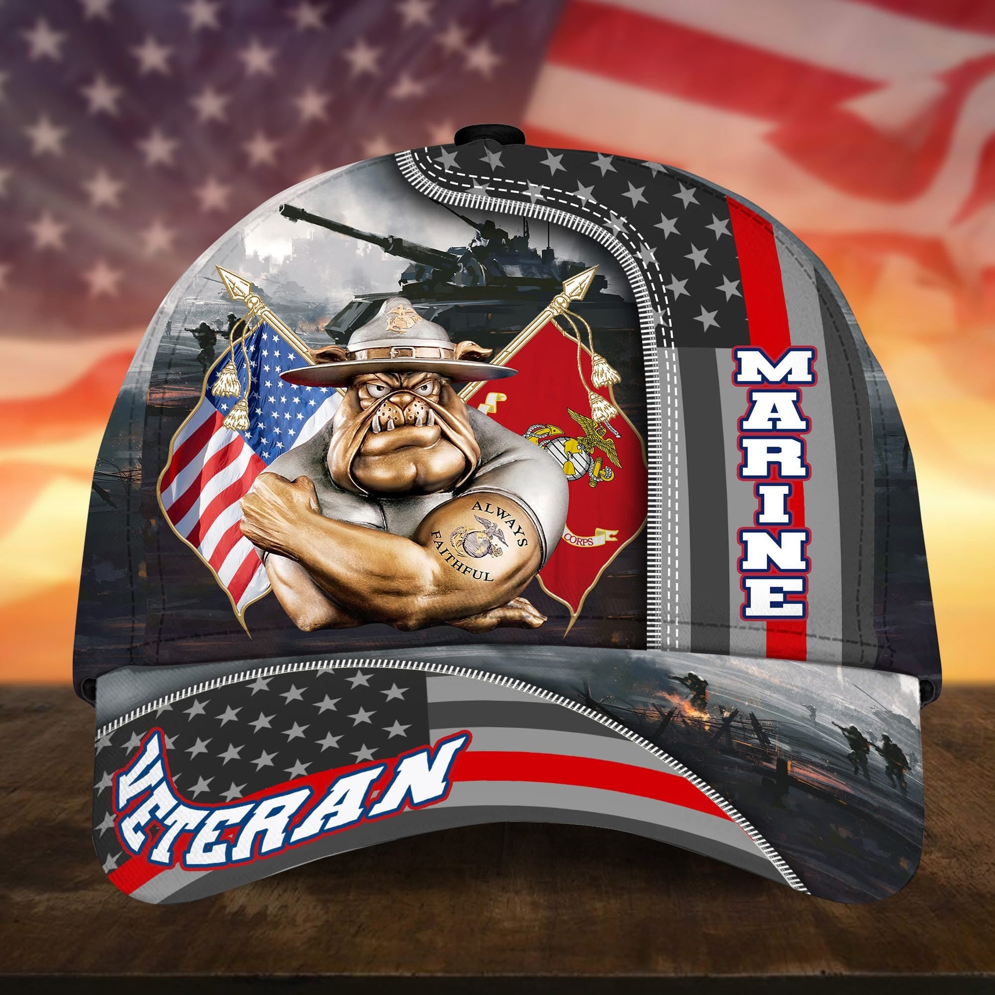 BlueJose Premium Proudly Served US Veteran Cap APVC240701