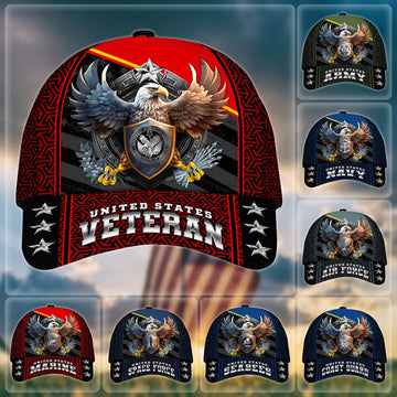 BlueJose Premium Eagle US Veteran Cap APVC260701