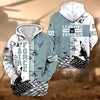 BlueJose Premium Proudly Served US Veteran Zip Hoodie