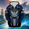 BlueJose Premium Proudly Served US Veteran Zip Hoodie