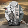 BlueJose Premium Honoring All Who Served US Veteran Zip Hoodie