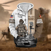 BlueJose Premium Honoring All Who Served US Veteran Zip Hoodie