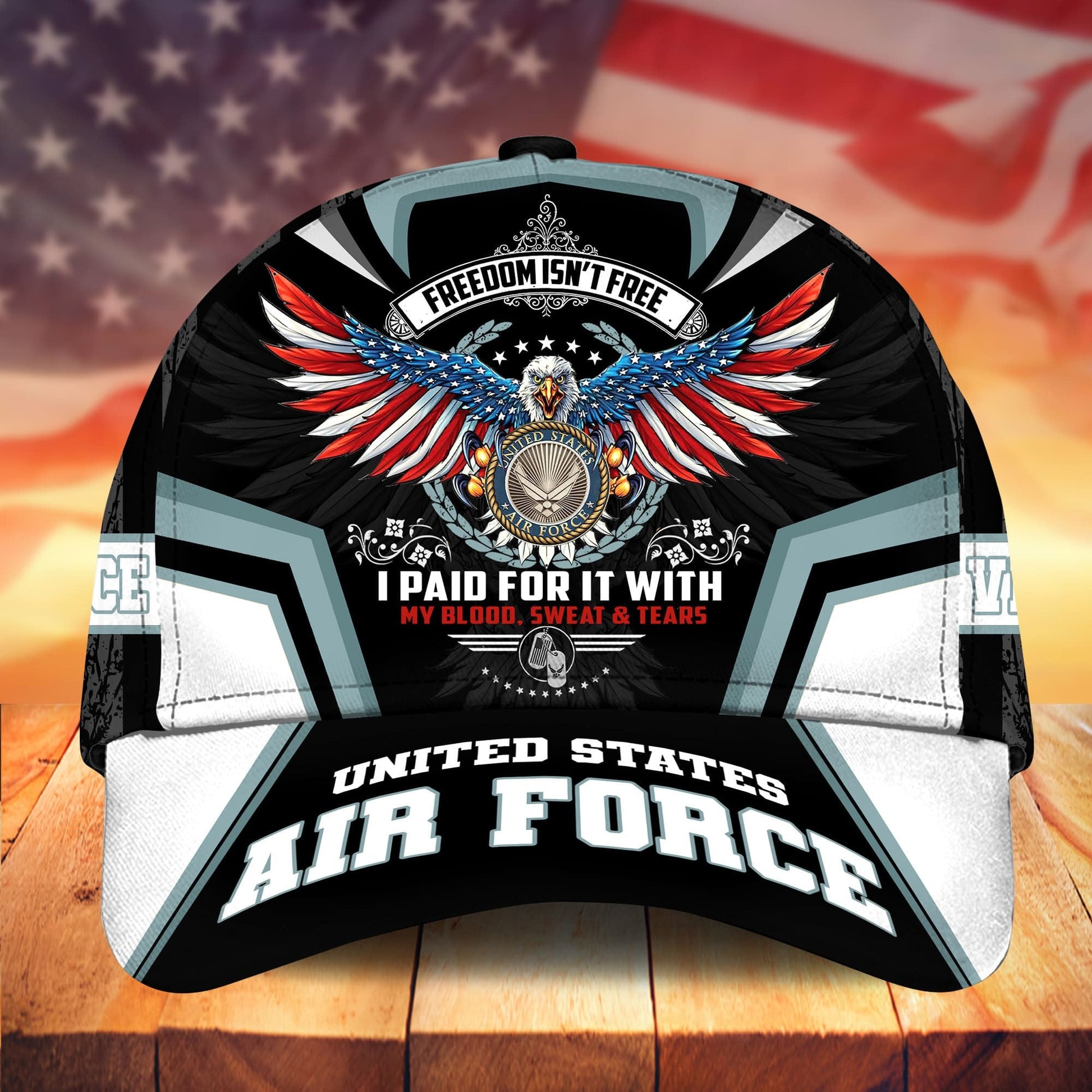 BlueJose Premium Freedom Is Not Free US Veteran Cap APVC151102