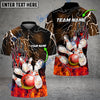 BlueJose Bowling And Pins Electro And Pyro Customized Name 3D Shirt (6 Colors)