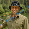BlueJose Black Wave Bucket Hat