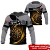 BlueJose Brown Dartboards Personalized Name, Team Name Hoodie