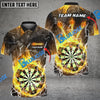 BlueJose Darts Fire Colorful Rays Of Light Premium Personalized Name, Team Name Shirt (6 Colors)
