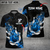 BlueJose Bowling And Pins Fire And Blood Customized Name 3D Shirt (4 Colors)