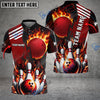 BlueJose Bowling And Pins Solar Heat Customized Name 3D Shirt (6 Colors)