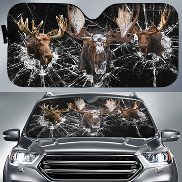 BlueJose Moose All Over Printed 3D Sun Shade