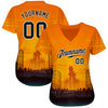 BlueJose Custom 3D Pattern Halloween Horror Night Baseball Jersey